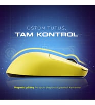 V8 Kablosuz PAW3950 3 In 1 Kablosuz 30.000 Dpi 36GR 8k Oyuncu Mouse Sarı