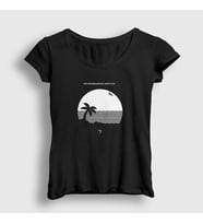 Presmono Kadın Siyah Wiped Out The Neighbourhood T-Shirt 176559tt
