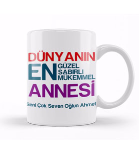 Kız Çocuğuna Hediye 5 Beş Yaş Hediyesi Kupa Bardak Porselen