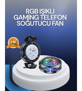 Rgb Led Telefon Soğutucu Fan Yüksek Hızlı Soğutma Cooler