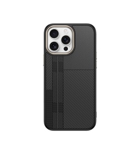 Apple iPhone 14 Pro Max Uyumlu Kılıf M-safe Şarj Özellikli Karbon Fiber Görünümlü Zore Antina Kapak (Siyah-Gri)