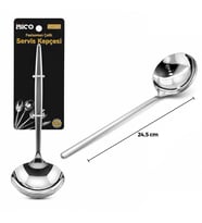 Metal Servis Kepçesi - Krom Renk - 24.5 cm
