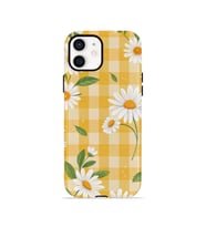 iPhone 11 Vorian Çift Katmanlı Kılıf Daisy Picnic Gingham