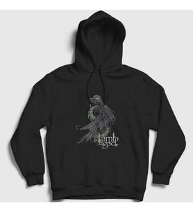 Presmono Unisex Siyah Ashes Lamb Of God Kapüşonlu Sweatshirt 93662tt