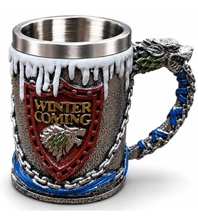Game Of Thrones Tasarımlı 3D Paslanmaz Çelik Kupa Bardak Alk6507