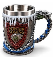 Game Of Thrones Tasarımlı 3D Paslanmaz Çelik Kupa Bardak Alk6507