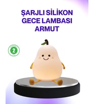 Şarjlı Armut Masa Lambası Renk Değiştiren Led Gece Işığı