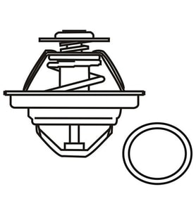 Opel Astra 1986- Termostat 92° TH489892 Vernet