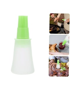 60 ml Silikon Yağ Fırça Şişesi Yumurta Sos Sürme Yağlama Fırçası Ucu Silikon Fırçalı Yağdanlık (Karışık)