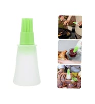 60 ml Silikon Yağ Fırça Şişesi Yumurta Sos Sürme Yağlama Fırçası Ucu Silikon Fırçalı Yağdanlık (Karışık)