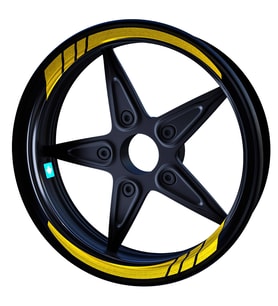 Moto GP Yaldızlı Gold İç Jant Şeridi Sticker Çınar Extreme