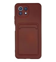 Durukar® Mi 11 Kılıf Kelvin Kartvizitli Silikon - Bordo