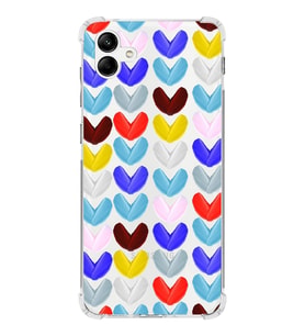 PrintiFy Samsung Galaxy A04 Uyumlu Water Color 1 Baskılı Şeffaf Köşe Korumalı Antişok Kılıf