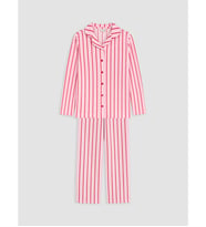 LCW Kids Pembe Gömlek Yaka Kız Çocuk Pijama Takım