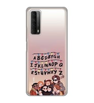 Huawei P Smart 2021 Uyumlu Stranger Things Desenli Şeffaf Telefon Kılıfı