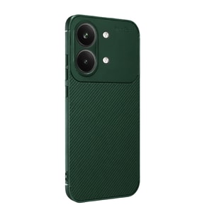 Poco X8 Auto Focus Karbon Kapak - Koyu Yeşil