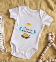 BK Kids Annemin Kahve Zamanı Tasarımlı Bebek Body Zıbın - Model 1