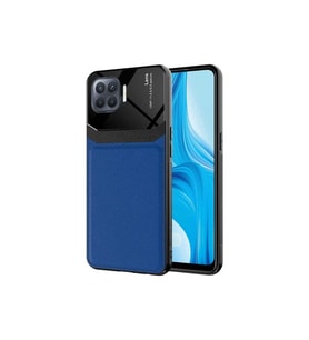 Oppo Reno 4 Lite Uyumlu Kılıf Zore Emiks Kapak (Lacivert)
