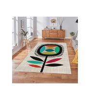 Rovigo Home Dijital Baskı Yıkanabilir Kaymaz Taban Salon Halısı RVG1845-SM376 (Bej)