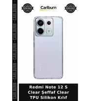 Redmi Note 12 S Clear Şeffaf Clear TPU Silikon Kılıf Telefon Koruma Cep Kılıfı Mobil Aksesuar