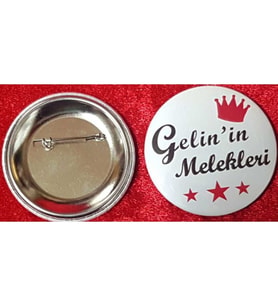 10 Adet Gelinin Melekleri Rozet-
