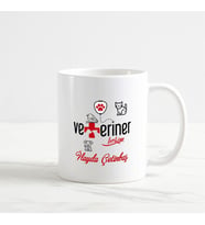 Veteriner Kupa Bardak (1. Tasarım) (Beyaz)