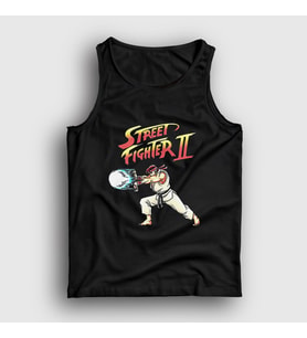Presmono Unisex Siyah Ryu Hadouken Street Fighter Atlet 411173tt