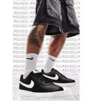 Nike Court Vision LO NN Black Sneaker Günlük Erkek Spor Ayakkabı Siyah Beyaz