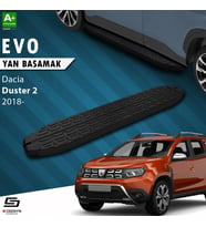 S-Dizayn Dacia Duster 2 Evo Siyah Yan Basamak 183 Cm 2018-2023 A+ Kalite