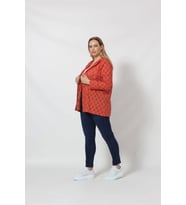 B029T Kapüşonlu Delikli Mevsimlik Ceket Tarçın (Karışık)