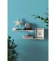 Lyla Concept Kelebek Metal Duvar Rafı ,Dekoratif Beyaz Raf