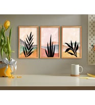BK Home Dekoratif 3’lü Retro Ahşap Tablo-16