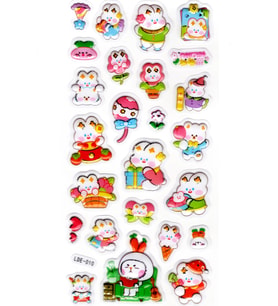 Sticker Kabartmalı Stiker Defter Planlayıcı Etiket (Lde010)-19x9cm - Tavşan Partisi