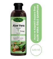 Phytoflora Tuzsuz Kuru Ve Kepekli Saçlara Özel Aloe Vera Ve Keratin Ilaveli Bitkisel Şampuan 400 ml