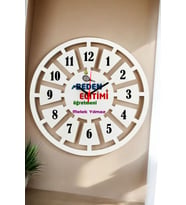 Beden Eğitimi Öğretmenine Hediye Duvar Saati 40cm 002 (Beyaz)