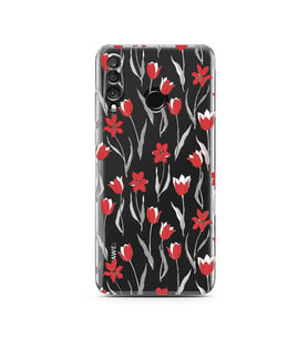 Huawei P30 Lite Uyumlu Baskılı Yumuşak Silikon Şeffaf Telefon Kılıfı
