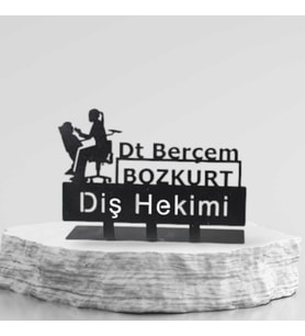 Diş Hekimi Metal İsimlik - Kişiye Özel İsimlik - İsme Özel Metal İsimlik - Diş Hekimi İsimlik