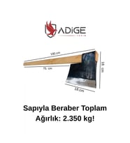 Adige Yassı Odun Kesme Baltası Saplı 2.350 Kg