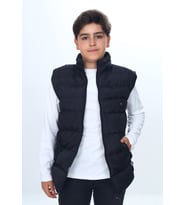 Toontoy Erkek Çocuk Göğsü Armalı Şişme Yelek (Siyah)