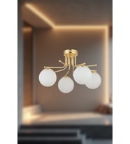 Novira Sarkıt Avize– 4 Farlı Renk Seçenekli Modern Tasarım Avize (Gold)