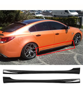 Opel İnsignia A Opc Yan Marşpiyel Seti Plastik 2 Adet Mat Siyah 2008-2017 karlık+ek+bodykit