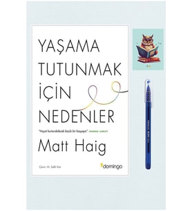Yaşama Tutunmak İçin Nedenler 9786051982656 - Domingo - Matt Haig (TÜKENMEZ KALEM VE NOT DEFTERLİ) (Renksiz)