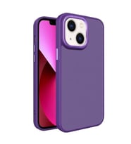 Coverzone ?phone 15 ile Uyumlu K�?e Korumal? Buzlu Saydam Metal �er�eveli � Darbeye Dayan?kl?, Kamera Korumal?, Mat Arka Y�zey, Ultra ?nce ?effaf Koruma Telefon K?l?f?