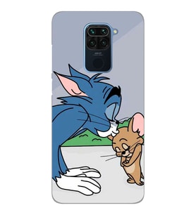 Xiaomi Redmi NOTE 9 Uyumlu Tom ve Jerry Tasarımlı Şeffaf Telefon Kılıfı