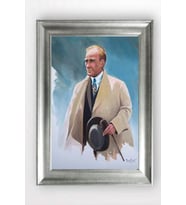Gümüş Çerçeveli Atatürk Tablo cv1373