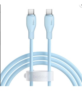 Baseus Pudding C to C 100W Kablo 1.2m Mavi (P10355702311-00)