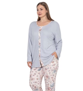 pilelistore Limissi Desenli Melisa Pijama Takımı (Mavi)