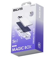 Durukar® iPhone 16 Bilvis 5in1 5D Magic Hayalet Cam Ekran Koruyucu - Siyah