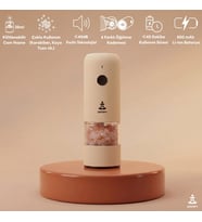 Pizen Windmill USB Şarjlı Otomatik Baharat Öğütücü LED Işıklı Ayarlanabilir Tuz Karabiber Değirmeni