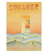 Stalker (1979) Andrei Tarkovsky Vintage Film Poster Art Tablo Ahşap Poster Dekoratif